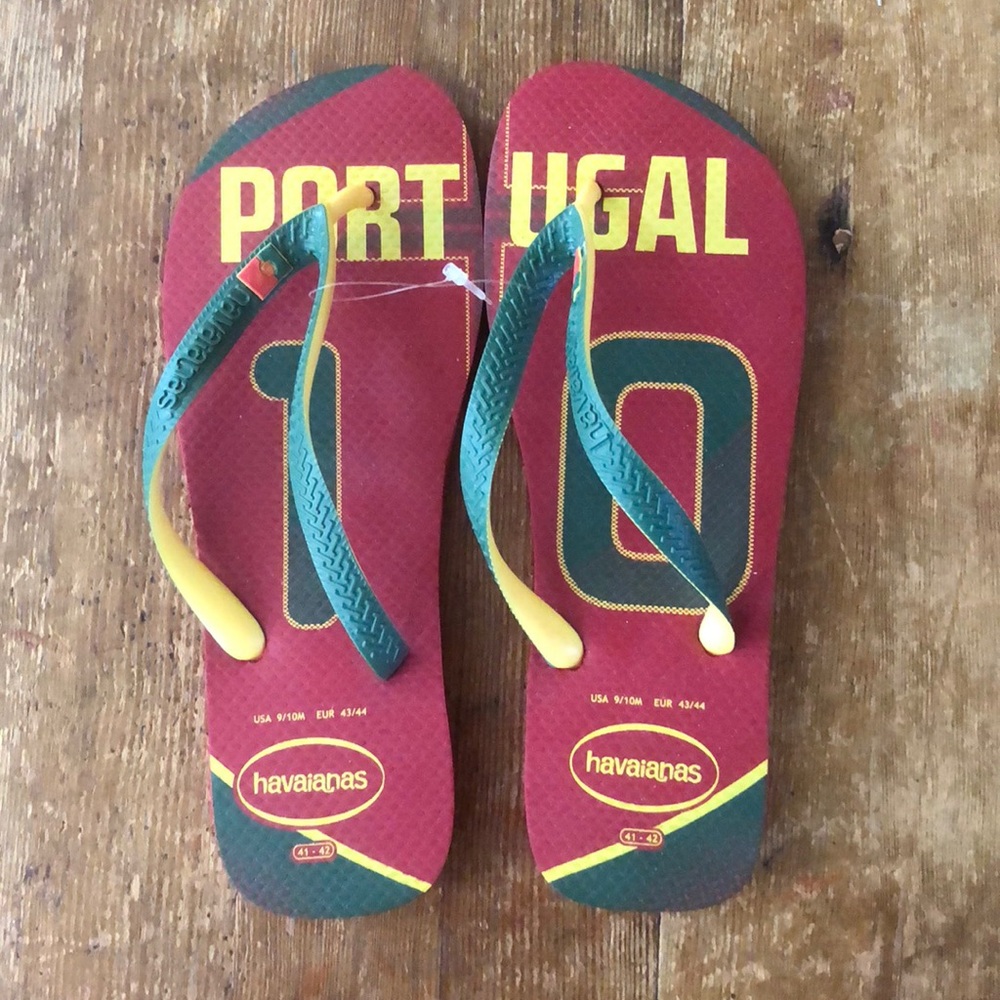 Teams Portugal Ruby Red Flip Flops